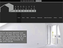 Tablet Screenshot of absolutebuildingservices.net